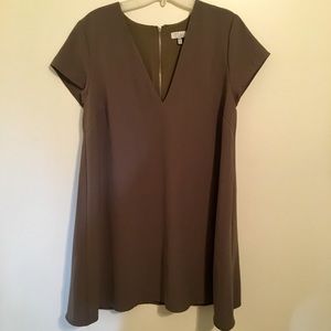 Olive Green flare dress